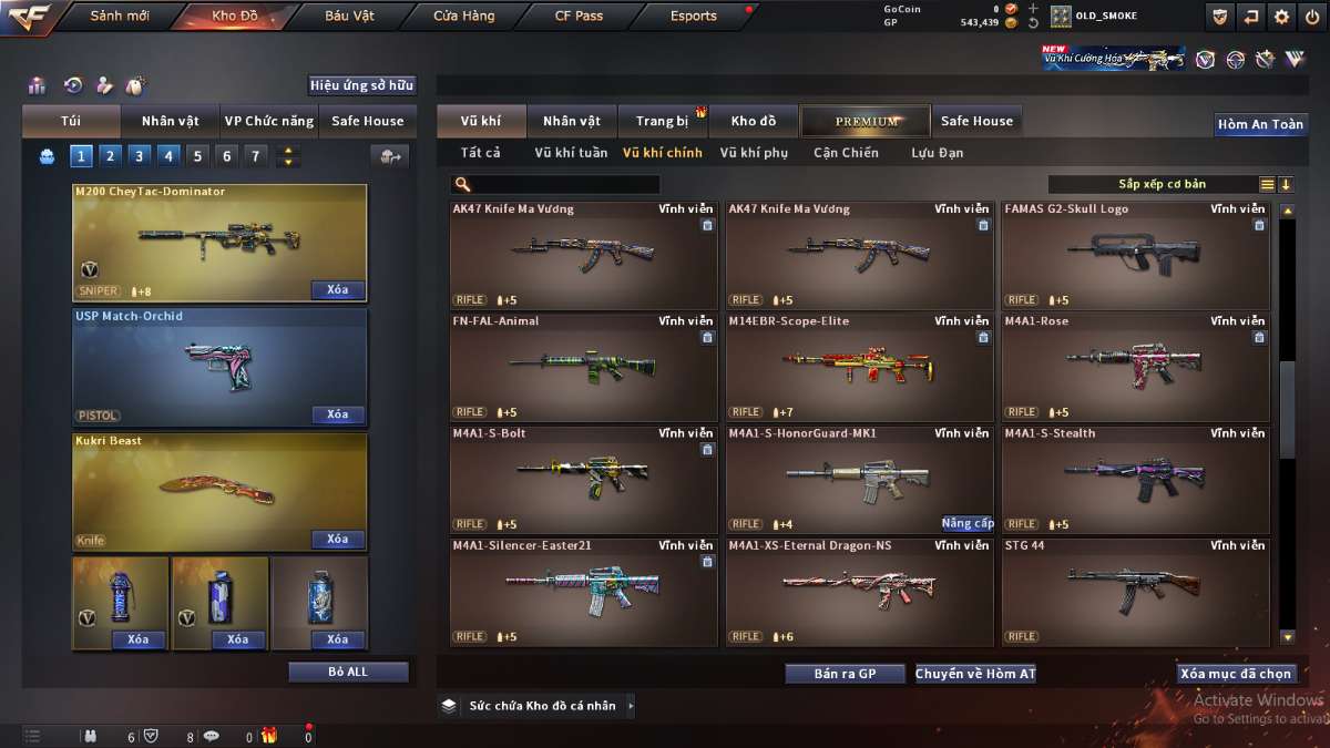 shop acc cf uy tin gia re